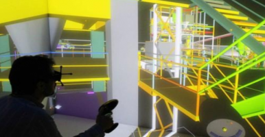 techviz的三维可视化虚拟现实系统帮助优化采矿业和石油钻井行业